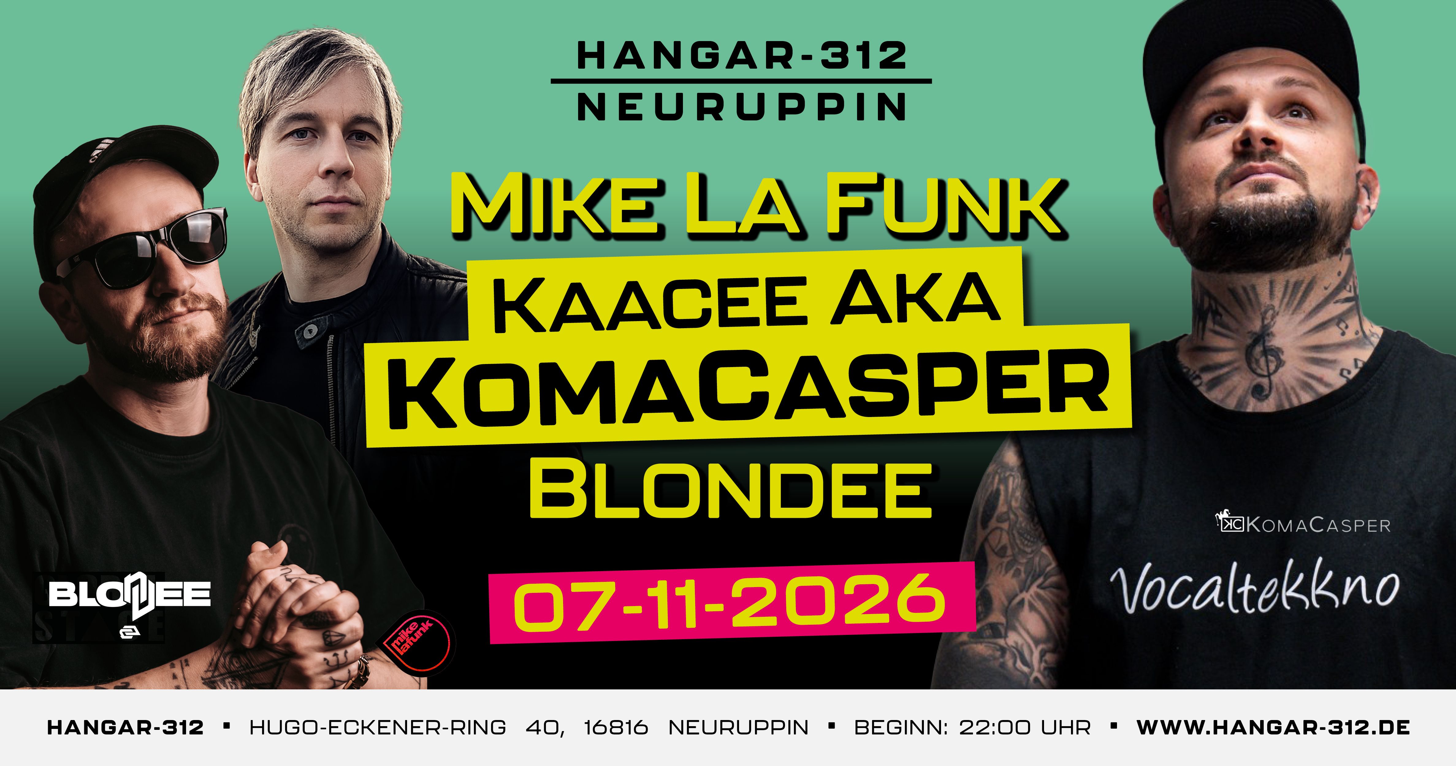 KaaCee aka KomaCasper – Vocaltekkno / Blondee / Mike la Funk